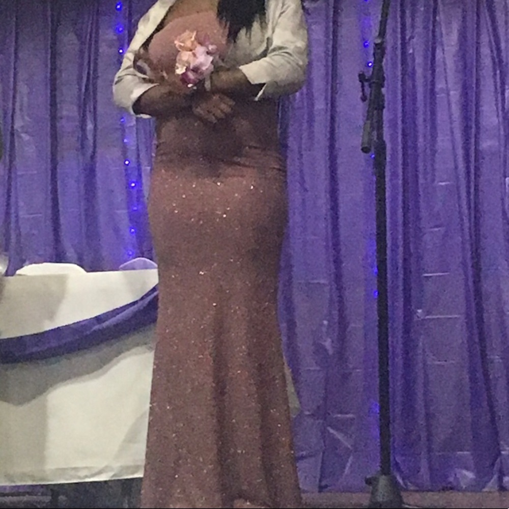 Purple sparkly dress